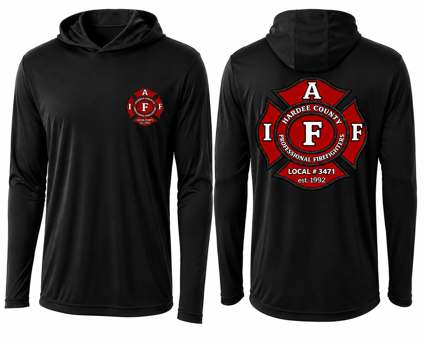 Long Sleeve hooded Dry Fit Union Logo