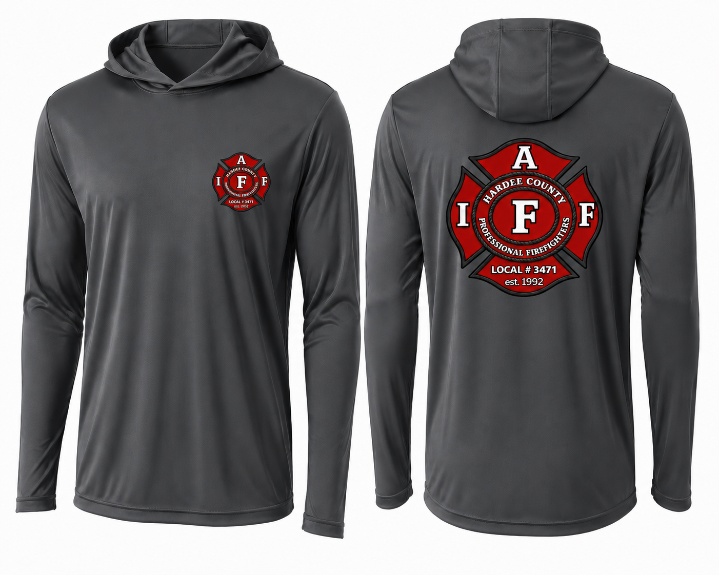 Long Sleeve hooded Dry Fit Union Logo