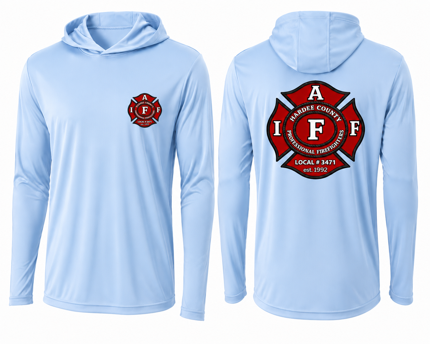 Long Sleeve hooded Dry Fit Union Logo