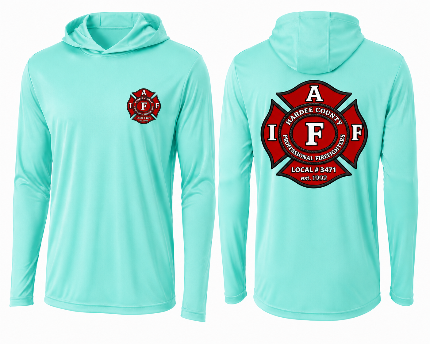 Long Sleeve hooded Dry Fit Union Logo