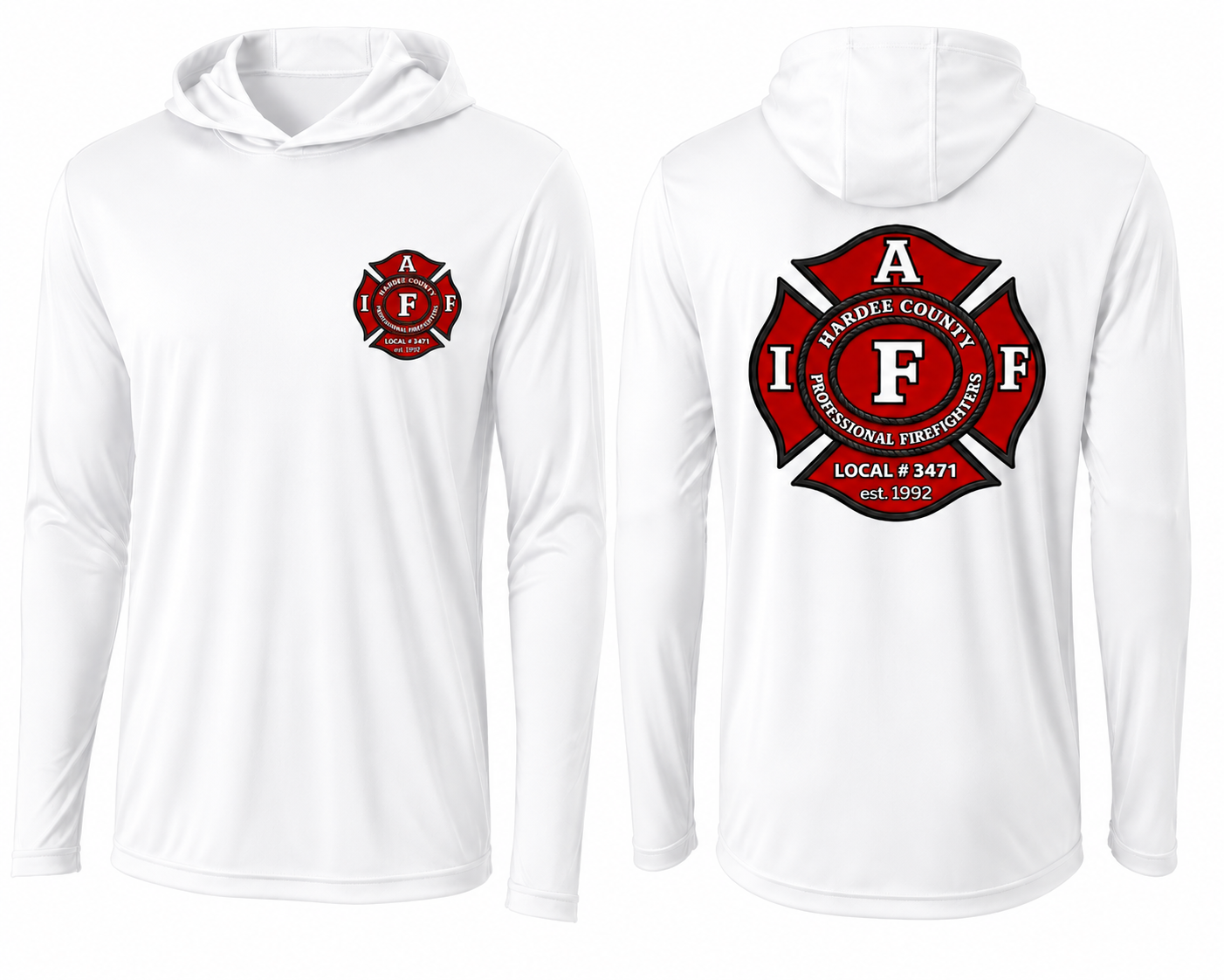 Long Sleeve hooded Dry Fit Union Logo